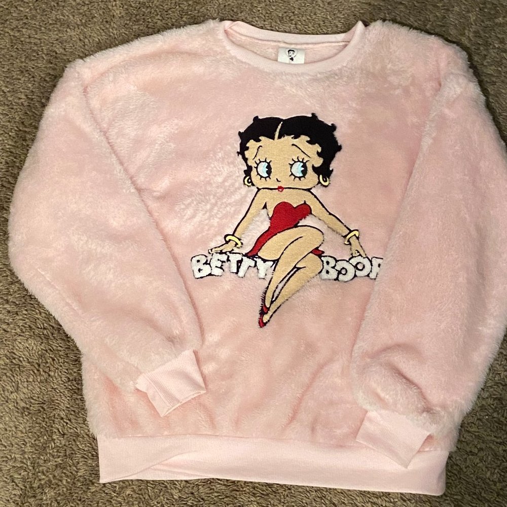 Betty Boop Fuzzy Sweater